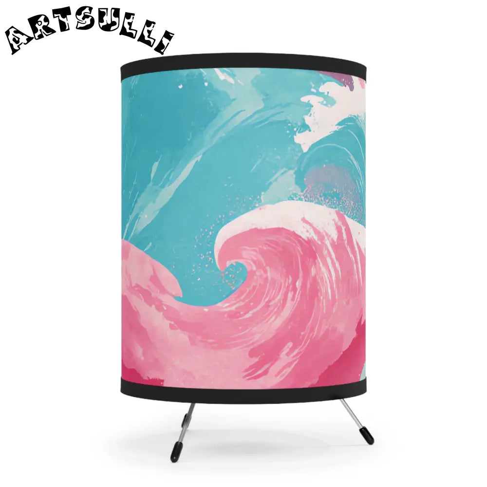 JAKKOUTTHEBXX The Great Pastelwave Pink and Blue Tripod Lamp