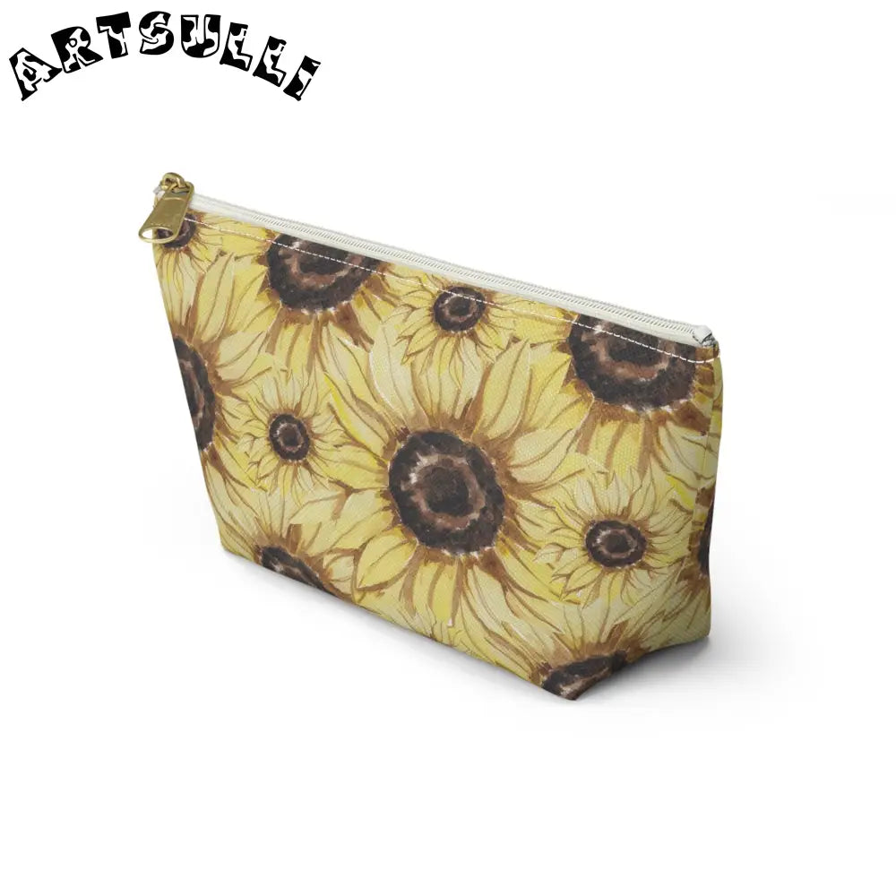 JAKKOUTTHEBXX Retro Anime Sunflower Accessory Pouch w T-bottom