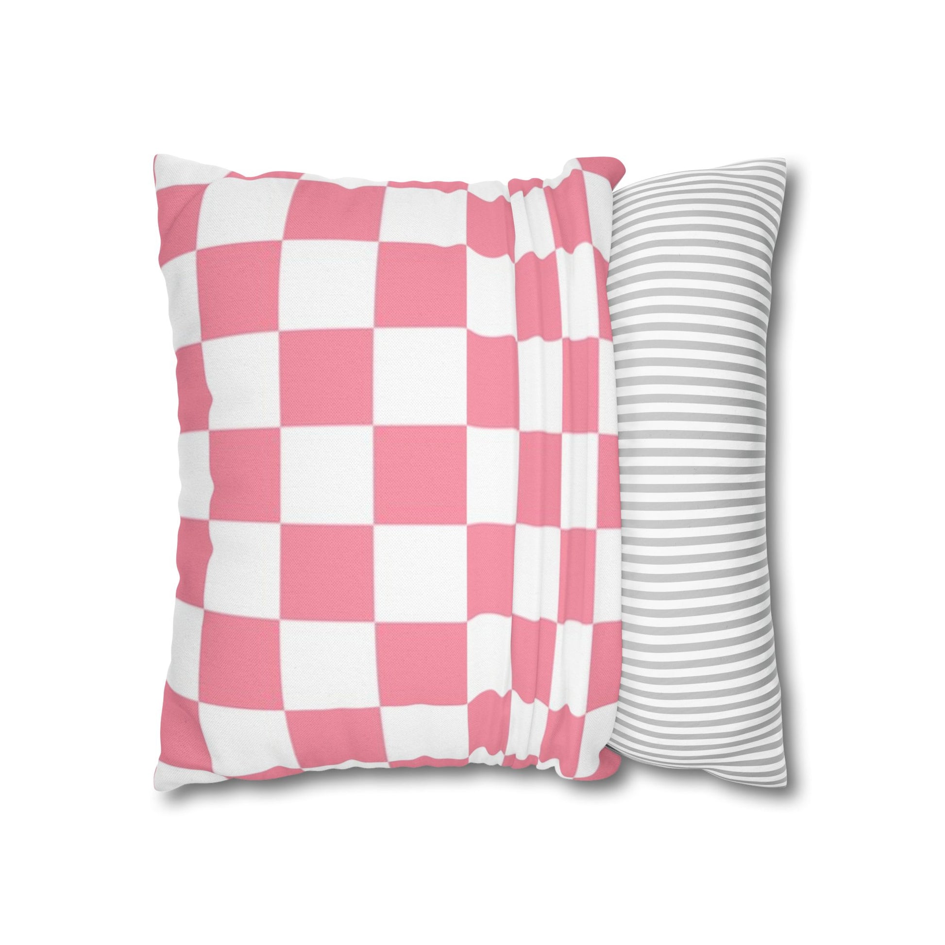 Brigandine Checkered Scene Spun Polyester Square Pillowcase, Artsulli - Art is Long, Life is Short, Home Decor, , , , , , , 