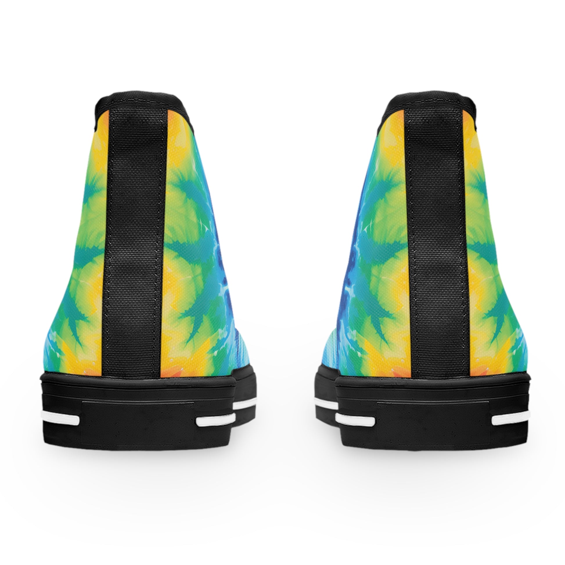Tie Dye II Women's High Top Sneakers, Artsulli - Art is Long, Life is Short, Shoes, , , , , , , 
