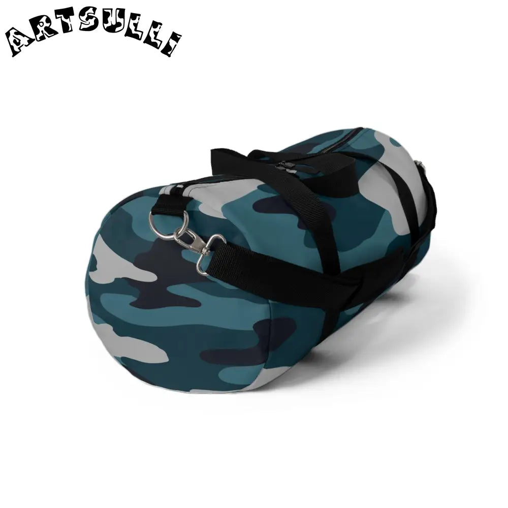 JAKKOUTTHEBXX Blue Camouflage Duffel Bag JAKKOUTTHEBXX Artsulli