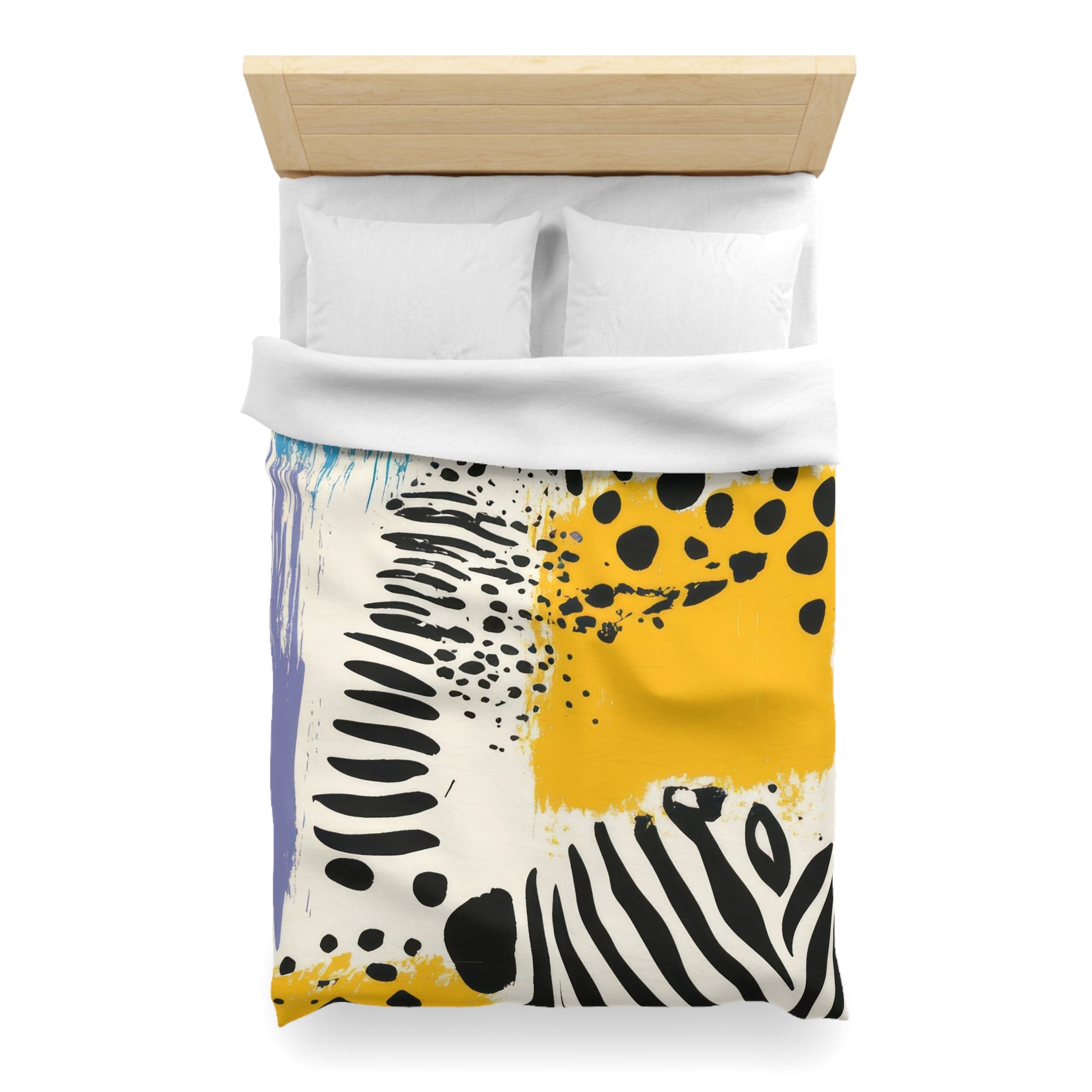 Rae Zebra Rhapsody Microfiber Duvet Cover, Artsulli - Art is Long, Life is Short, Home Decor, , , , , , , 