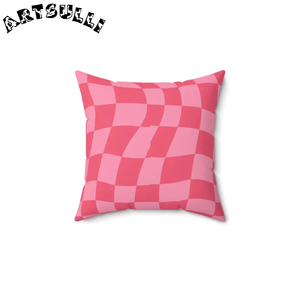 JAKKOUTTHEBXX Race Track Women Checkerboard Hot Pink Spun Polyester