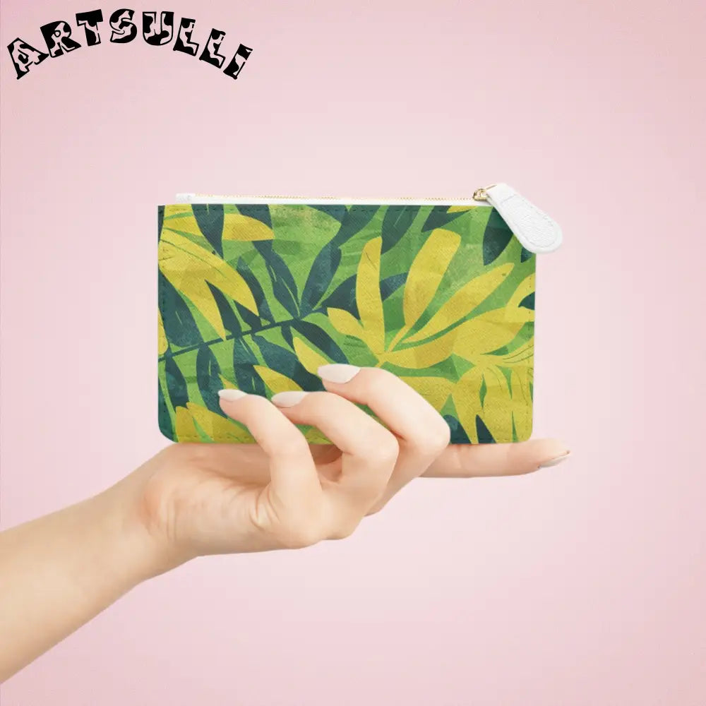 JAKKOUTTHEBXX Tropical Leaf Mini Clutch Bag JAKKOUTTHEBXX Artsulli