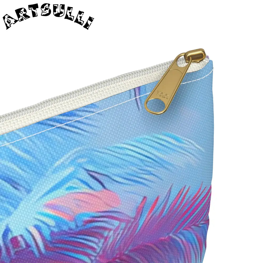 JAKKOUTTHEBXX Ethereal Pastel Palms Accessory Pouch JAKKOUTTHEBXX