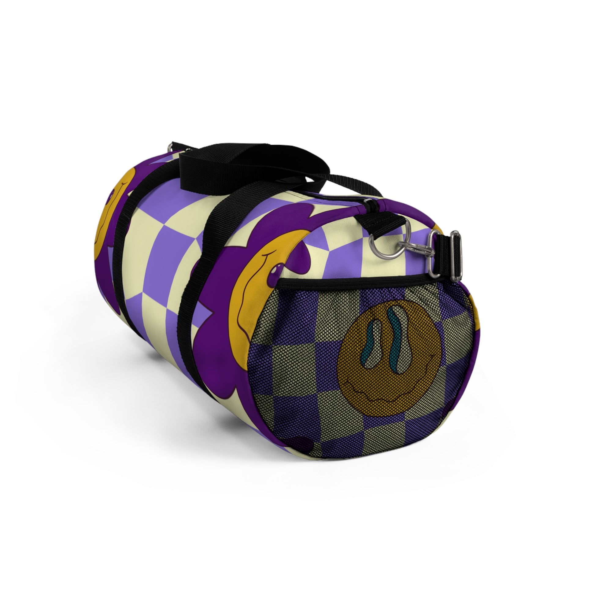 Trippy Flower Power Motifs Duffel Bag, Artsulli - Art is Long, Life is Short, Bags, , , , , , , 