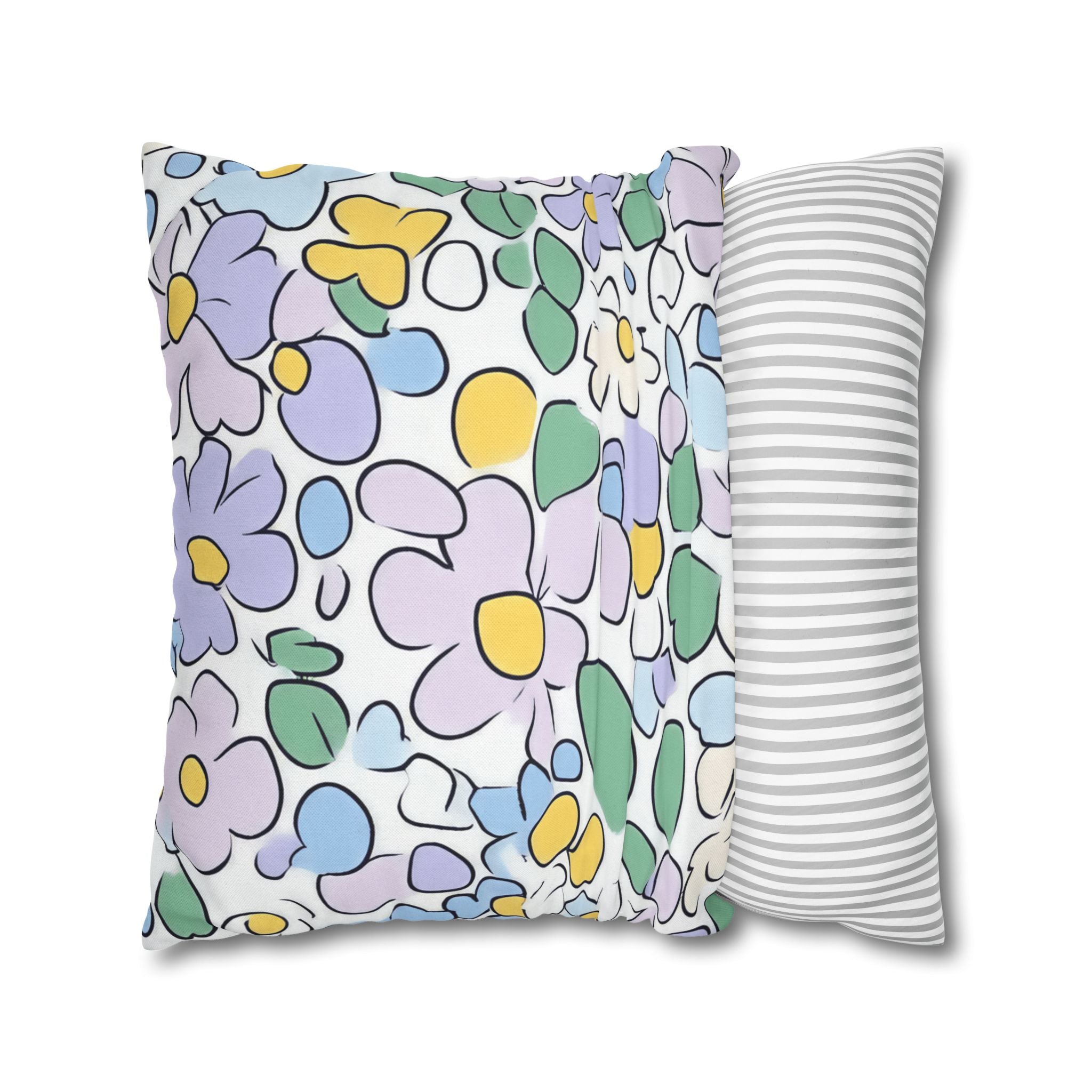 Spun Polyester Square Pillowcase
