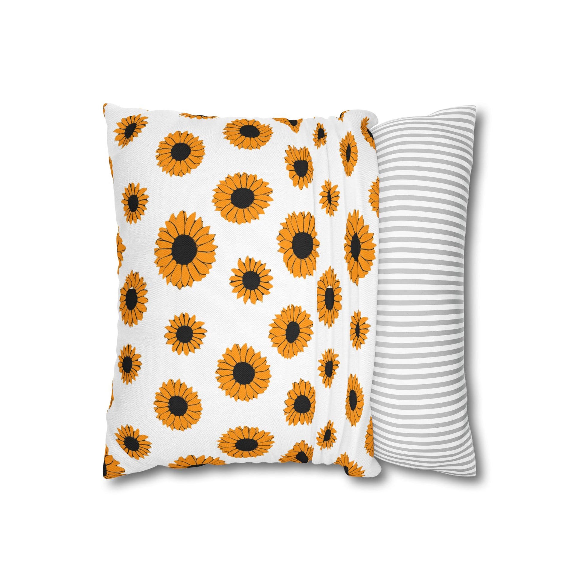 Sunflowers Spun Polyester Square Pillowcase, Artsulli - Art is Long, Life is Short, Home Decor, , , , , , , 