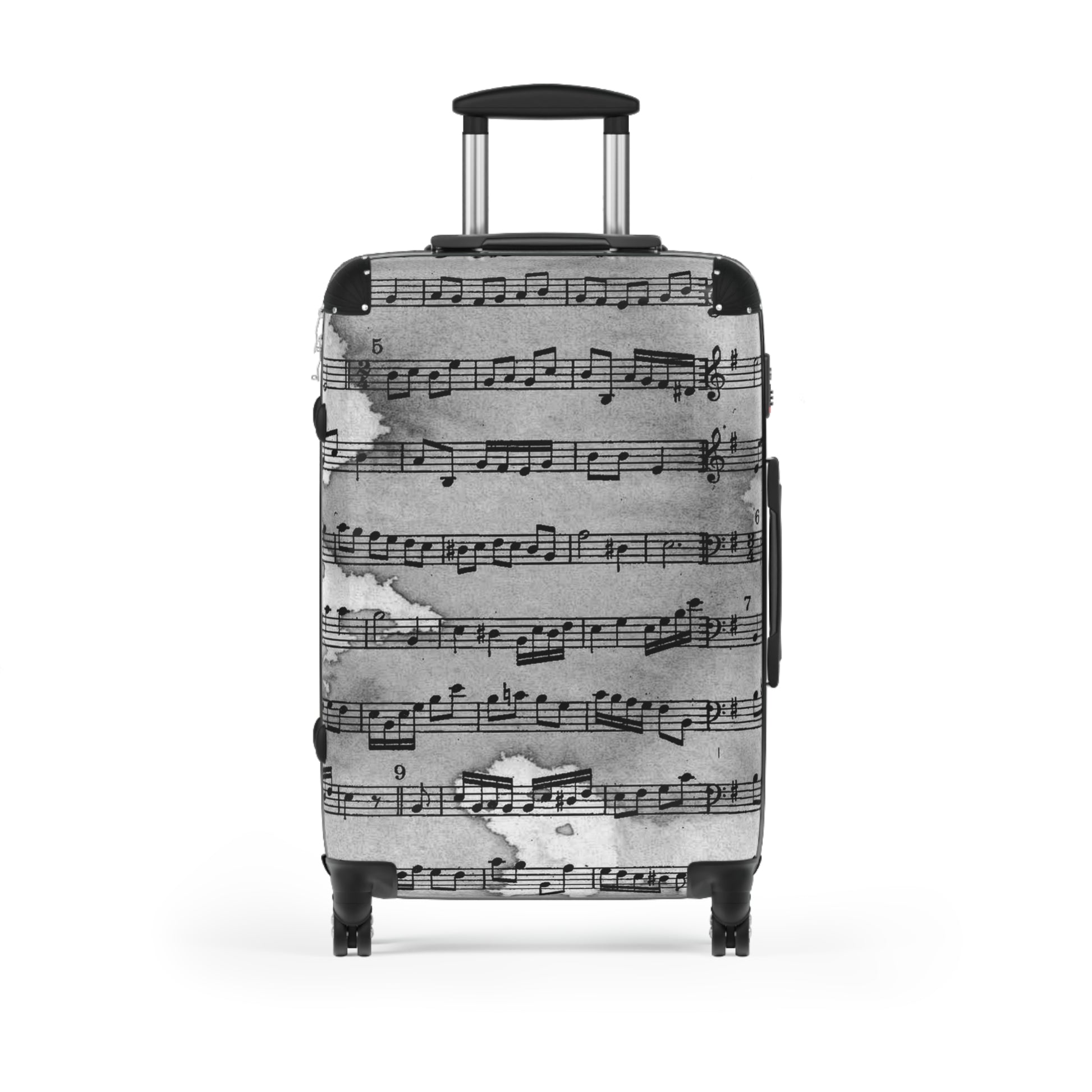Drip Spill Type Beat Sheet Music Black Suitcase, Artsulli - Art is Long, Life is Short, Bags, Size, Medium, Color, Black, , , 27379081341738864927