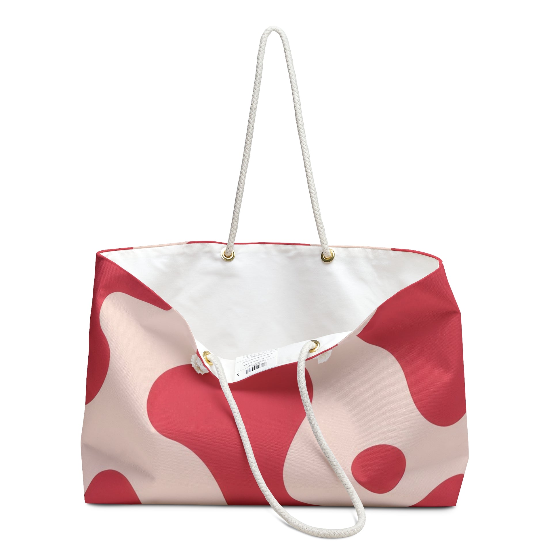 Red Jungle Cow Weekender Bag, Artsulli - Art is Long, Life is Short, Bags, , , , , , , 