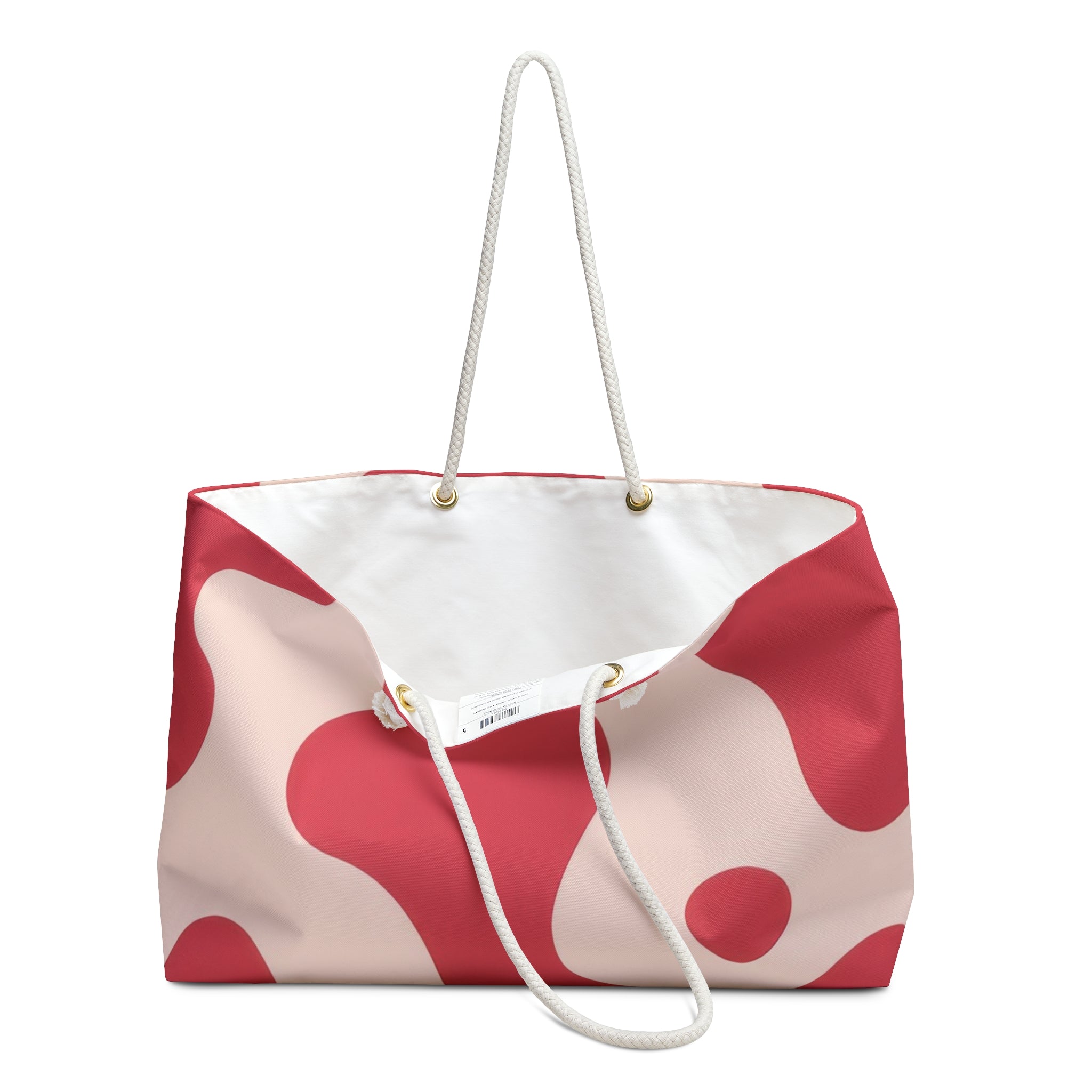 Red Jungle Cow Weekender Bag, Artsulli - Art is Long, Life is Short, Bags, , , , , , , 