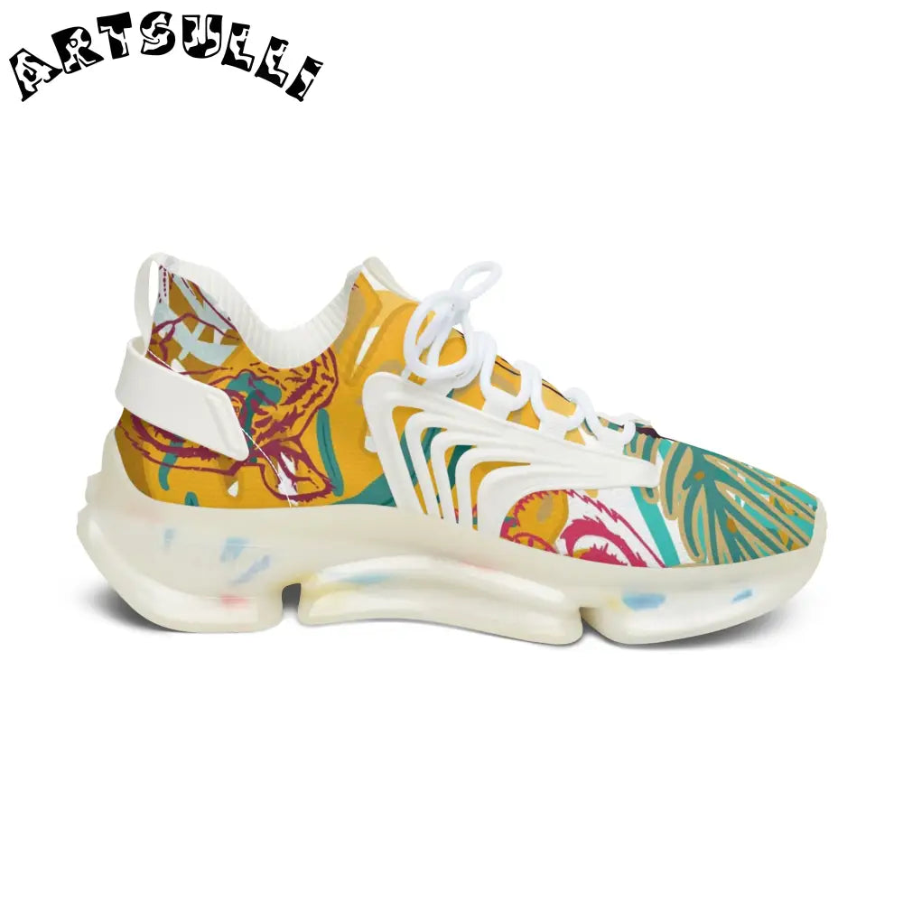 JAKKOUTTHEBXX Tropical Jungle Tigers Brown and Green Women’s Mesh