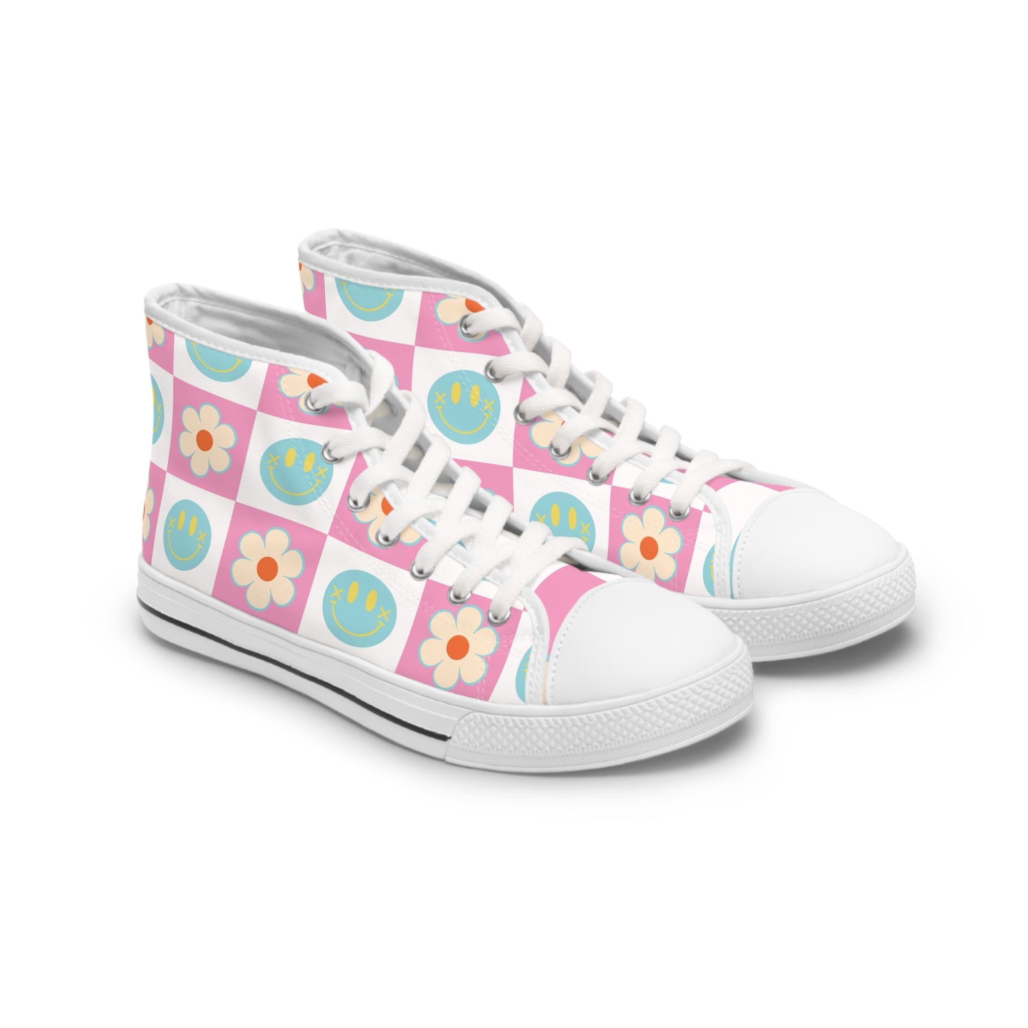 Madotsukis Grin Bloom Women's High Top Sneakers, Artsulli - Art is Long, Life is Short, Shoes, Size, US 5.5, Color, White sole, , , 14829837125179399313
