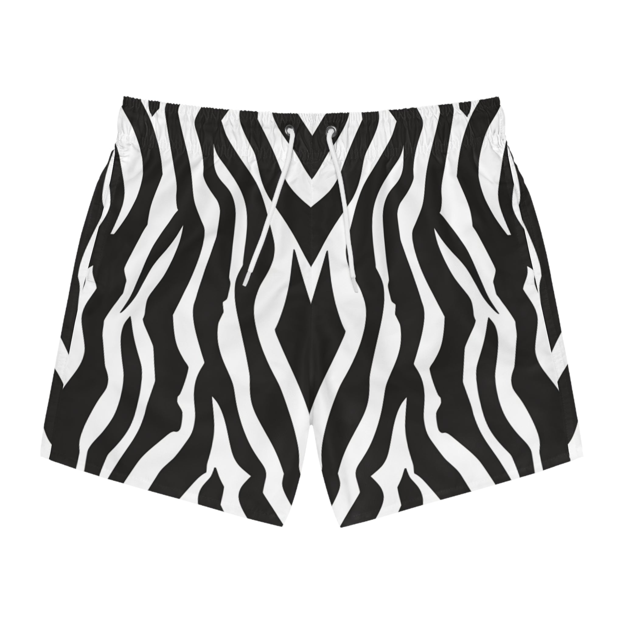 Zebra Print Swim Trunks (AOP), Artsulli - Art is Long, Life is Short, All Over Prints, Size, XS, Color, Seam thread color automatically matched to design, , , 21441476737204858602