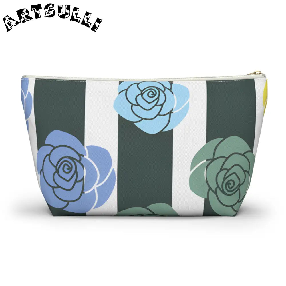 JAKKOUTTHEBXX Stripes x Roses Black and White Accessory Pouch w