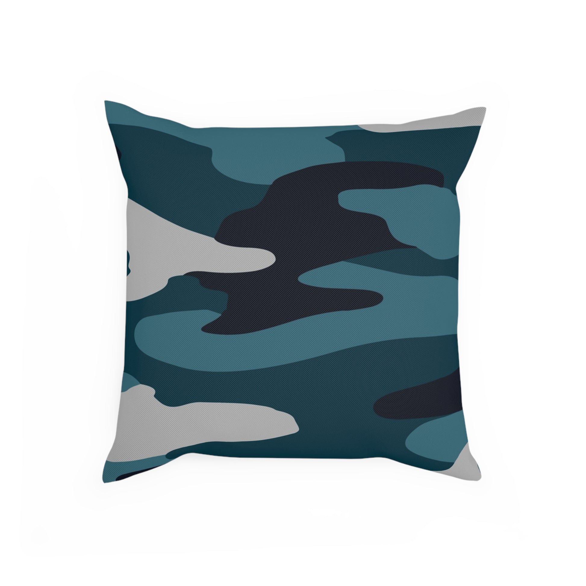 Blue Camouflage Cushion, Artsulli - Art is Long, Life is Short, Home Decor, , , , , , , 