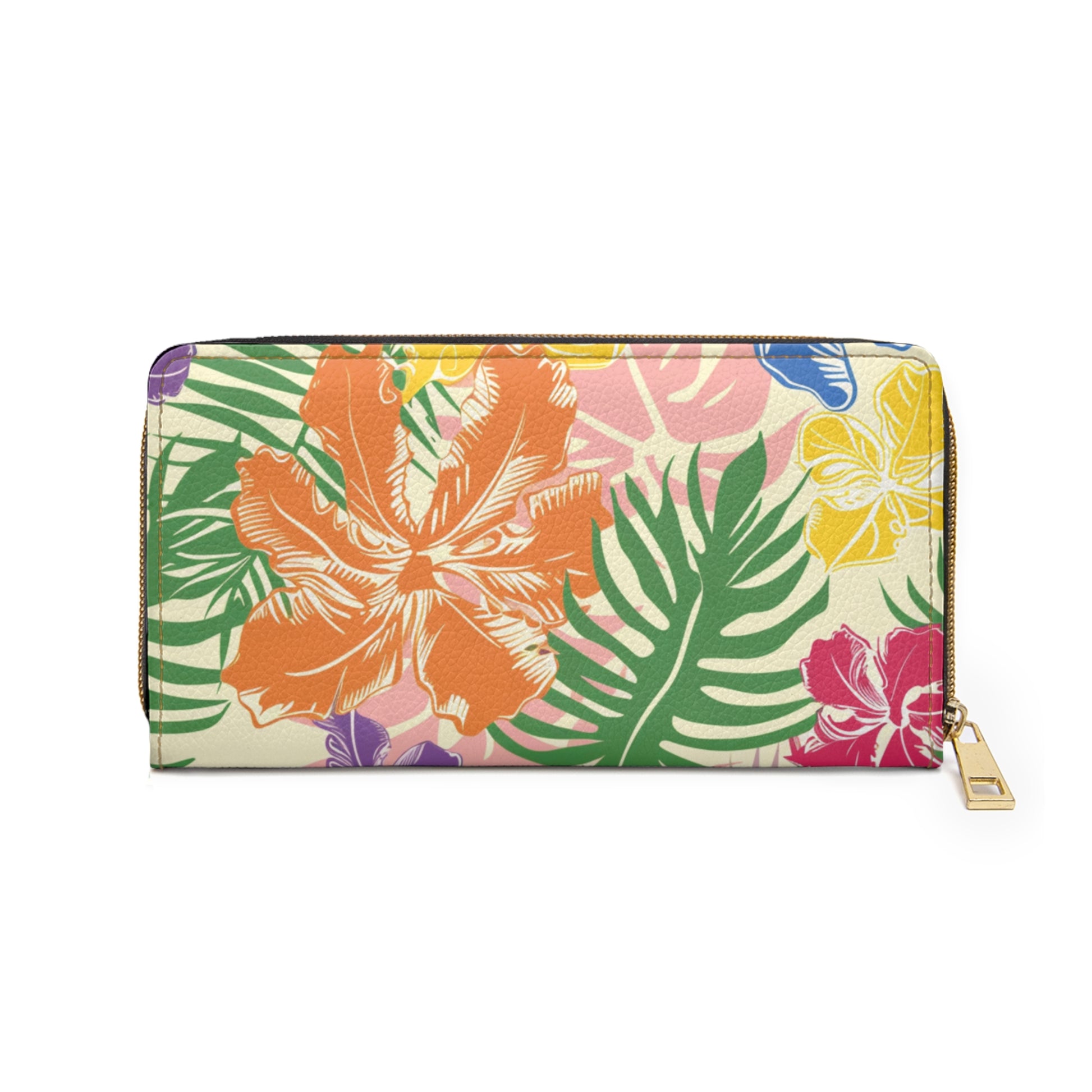 Blooming Tropical Flowers Zipper Wallet, Artsulli - Art is Long, Life is Short, Accessories, , , , , , , 