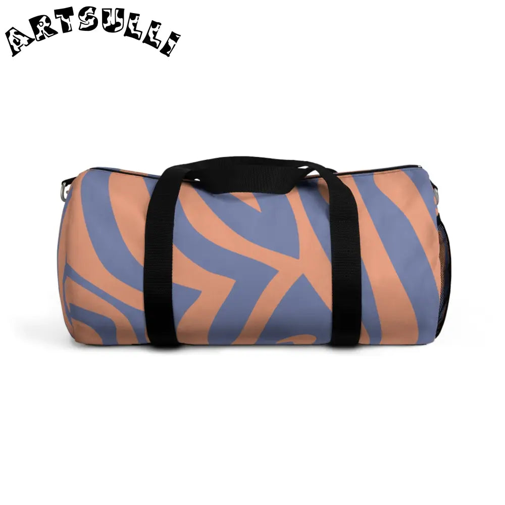 JAKKOUTTHEBXX Custom-Printed Melting Zebra Stripes Duffel Bag 2025