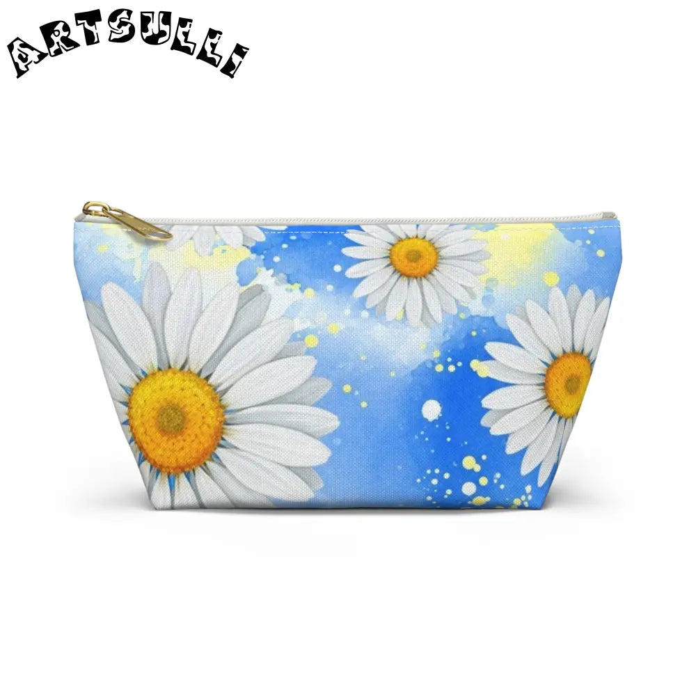 JAKKOUTTHEBXX Daisies Accessory Pouch w T-bottom JAKKOUTTHEBXX