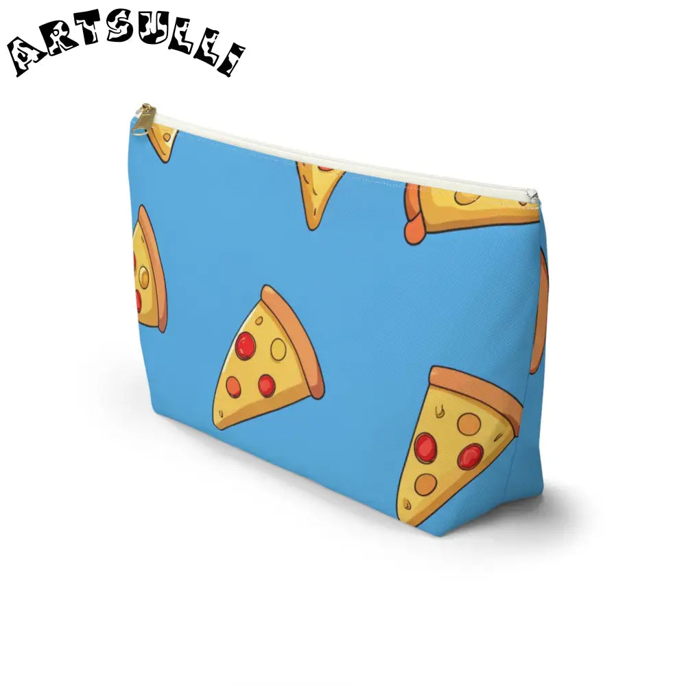 JAKKOUTTHEBXX Blue Pizza Dreamscape Accessory Pouch w T-bottom