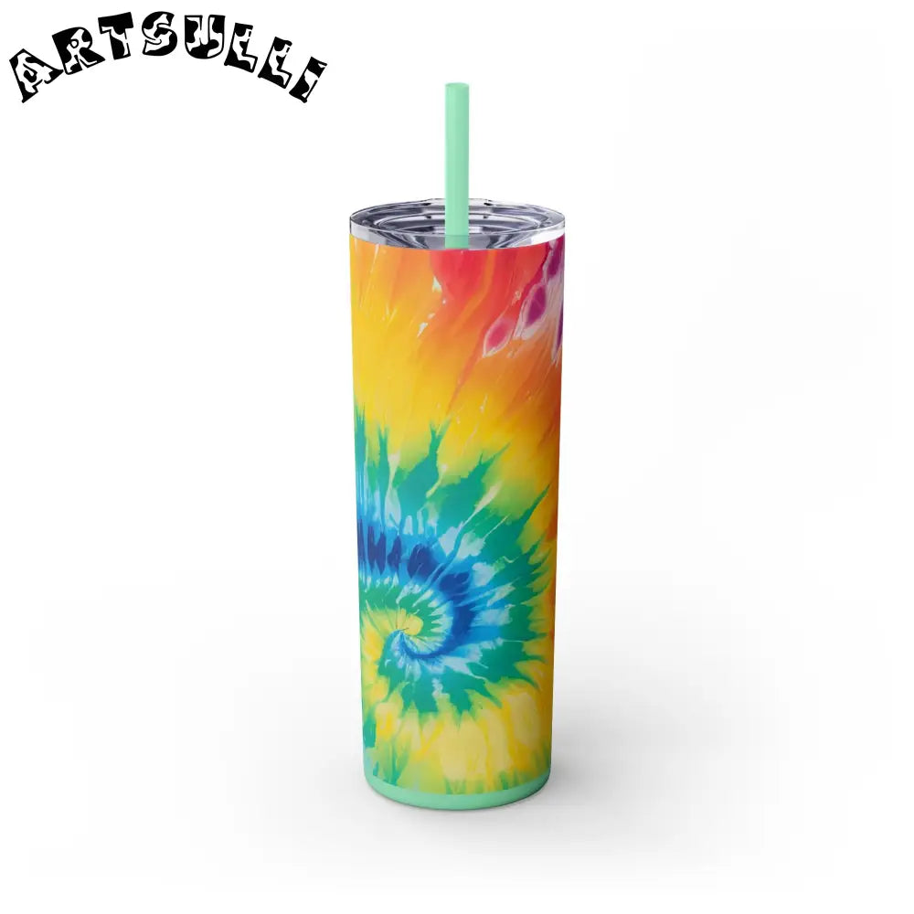 JAKKOUTTHEBXX Colorful Tie-Dye Insulated Tumbler 2025