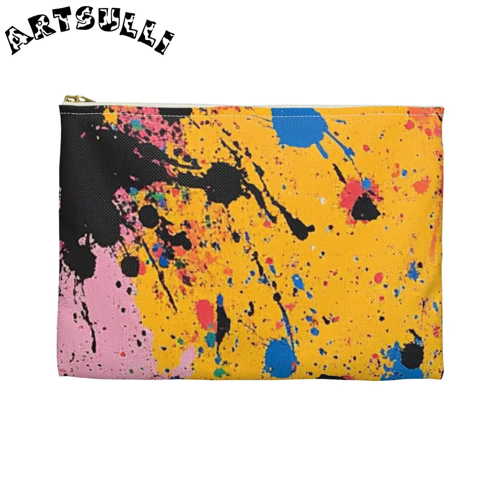 JAKKOUTTHEBXX The Colors Of Paint Splatter Accessory Pouch