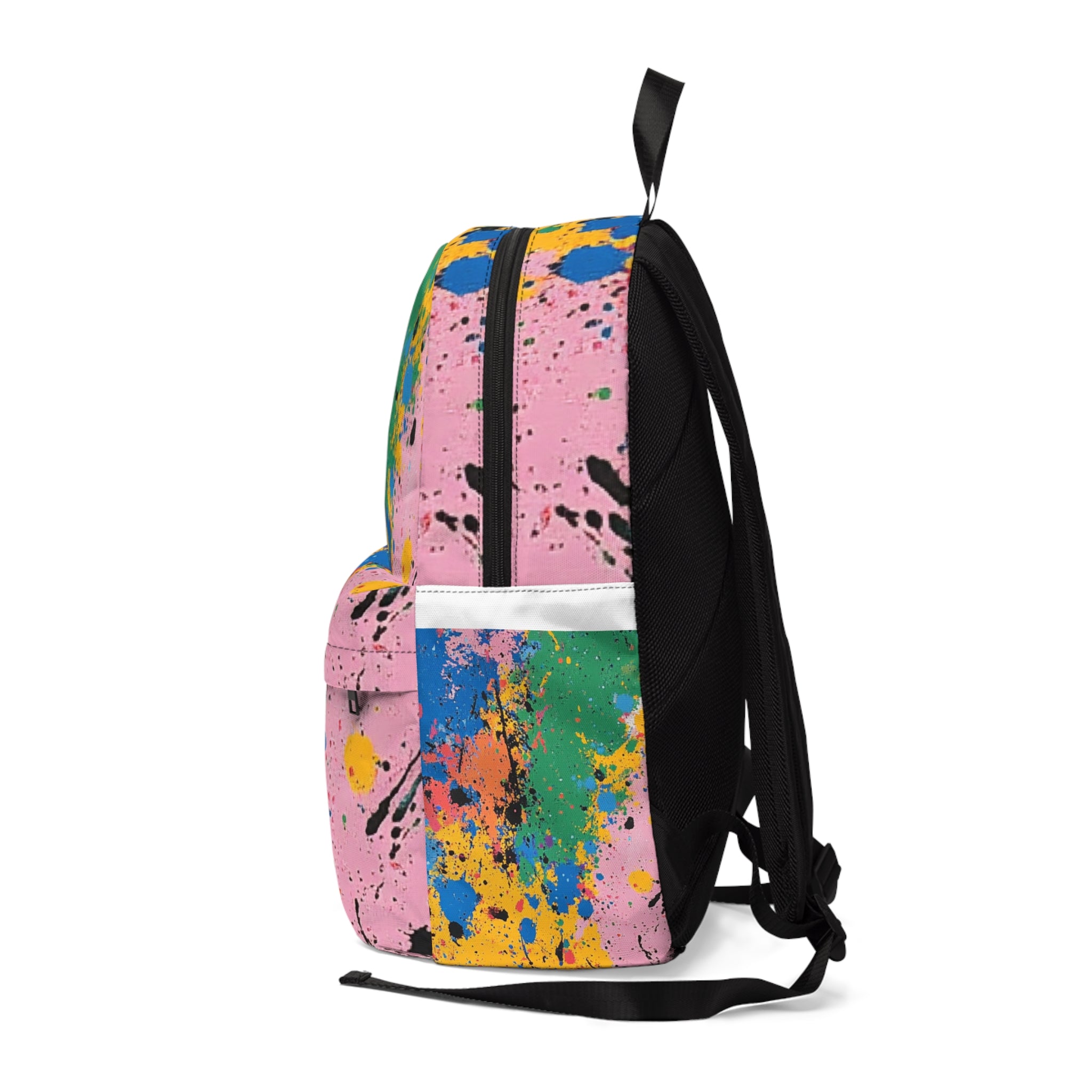 The Colors Of Paint Splatter Unisex Classic Backpack, Artsulli - Art is Long, Life is Short, Bags, , , , , , , 