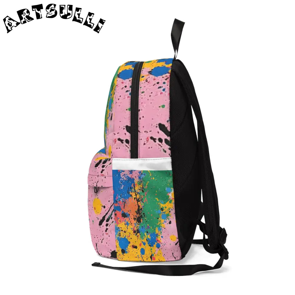 JAKKOUTTHEBXX The Colors Of Paint Splatter Unisex Classic Backpack
