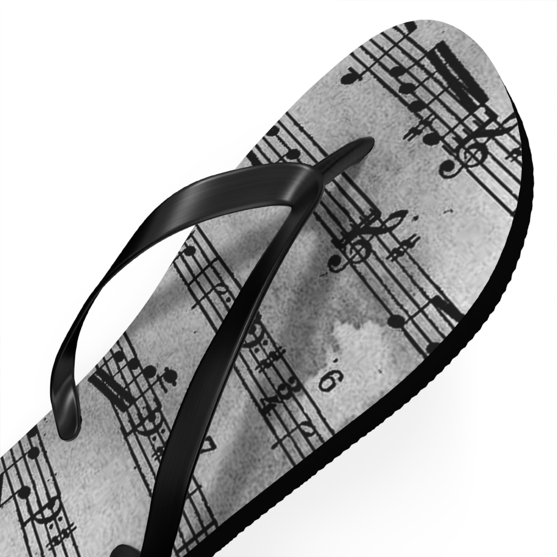 Drip Spill Type Beat Sheet Music Black Flip Flops, Artsulli - Art is Long, Life is Short, Shoes, , , , , , , 