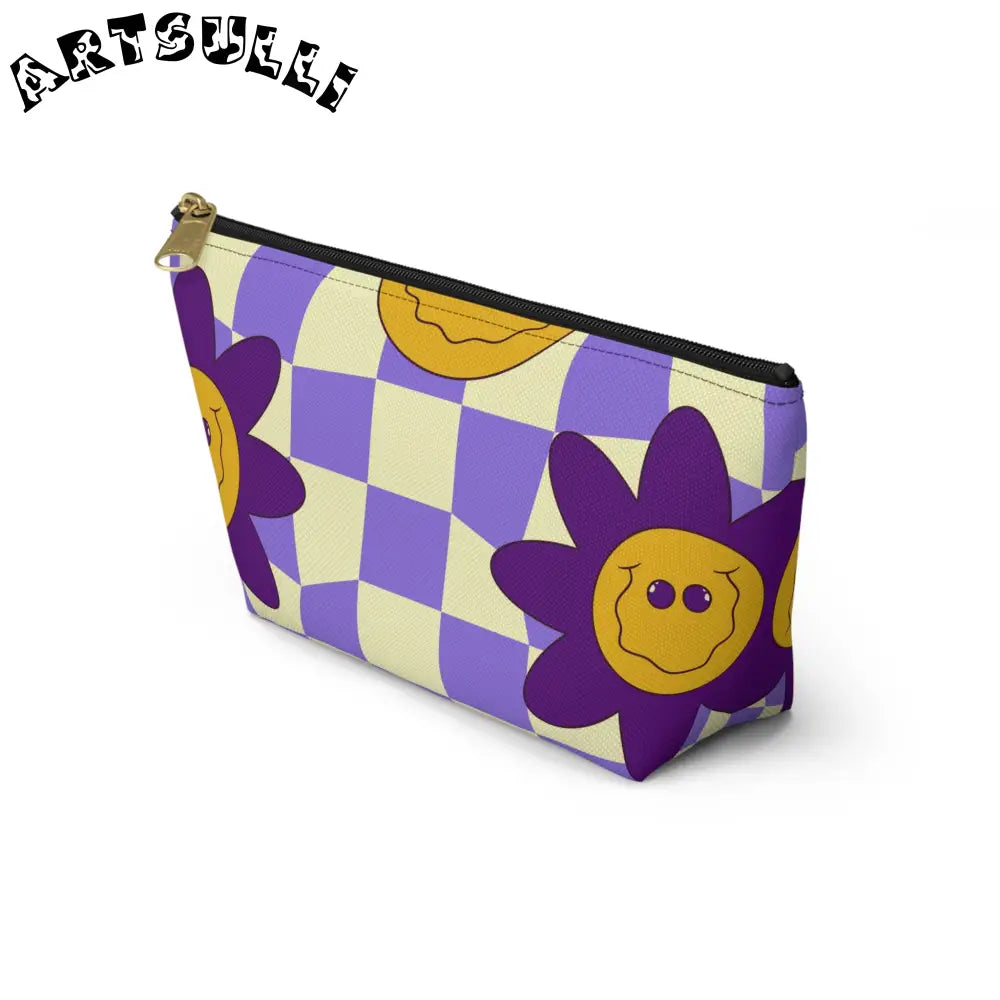 JAKKOUTTHEBXX Trippy Flower Power Motifs Accessory Pouch w T-bottom