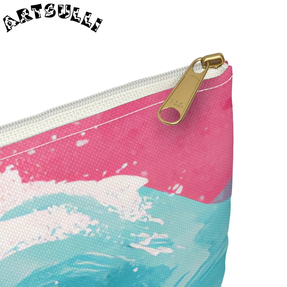 JAKKOUTTHEBXX The Great Pastelwave Pink and Blue Accessory Pouch