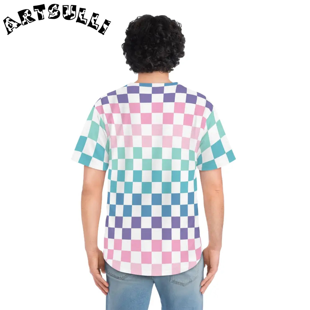 JAKKOUTTHEBXX Vaporwave Rainbow Checkerboard Multi-Color Men’s