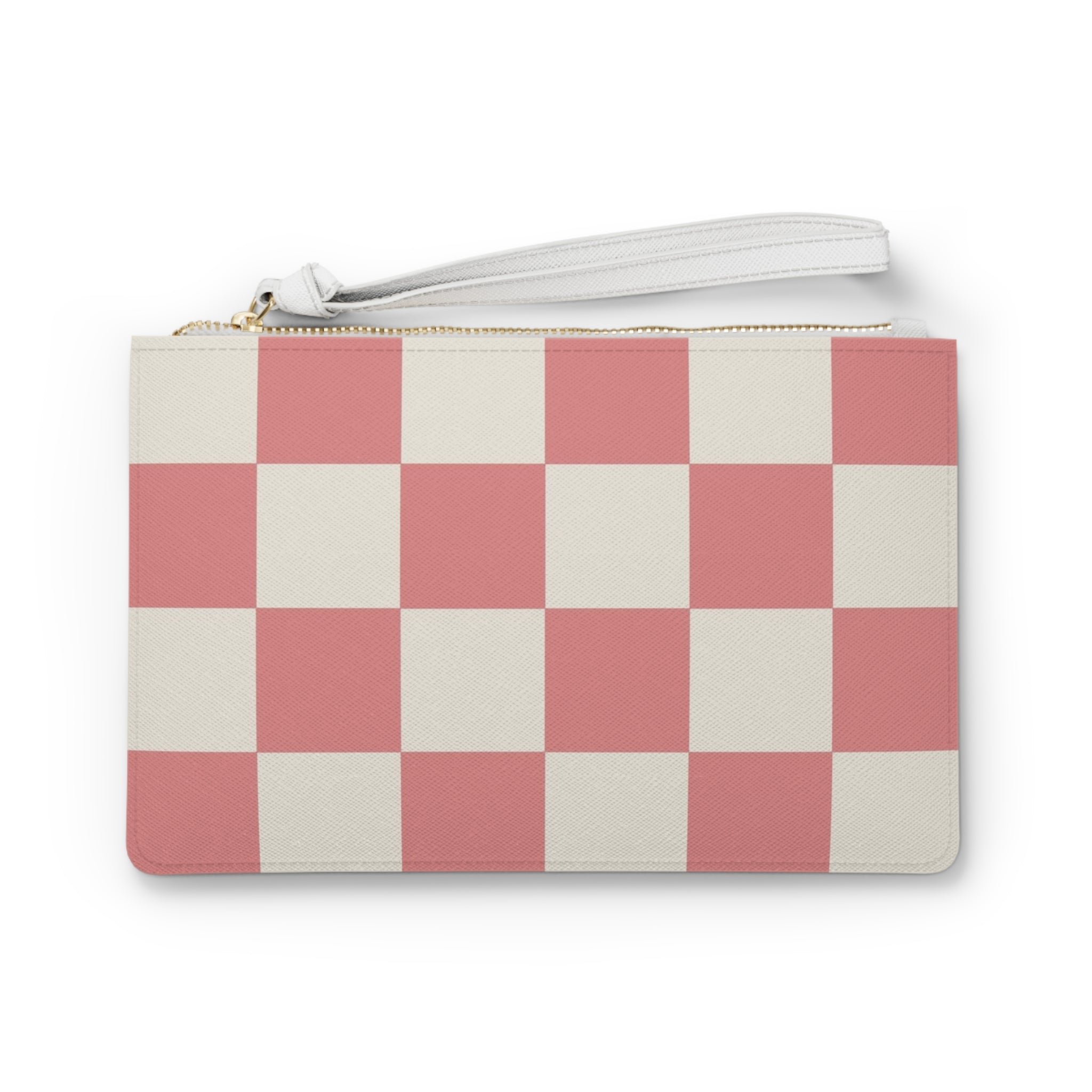 Retro Checkered Grassland Sprites Clutch Bag, Artsulli - Art is Long, Life is Short, Bags, Size, One size, , , , , 18709794659337098323