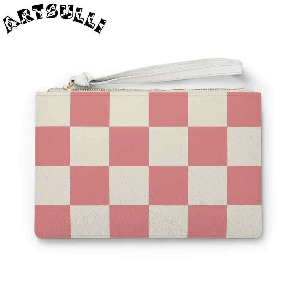 JAKKOUTTHEBXX Retro Checkered Grassland Sprites Clutch Bag