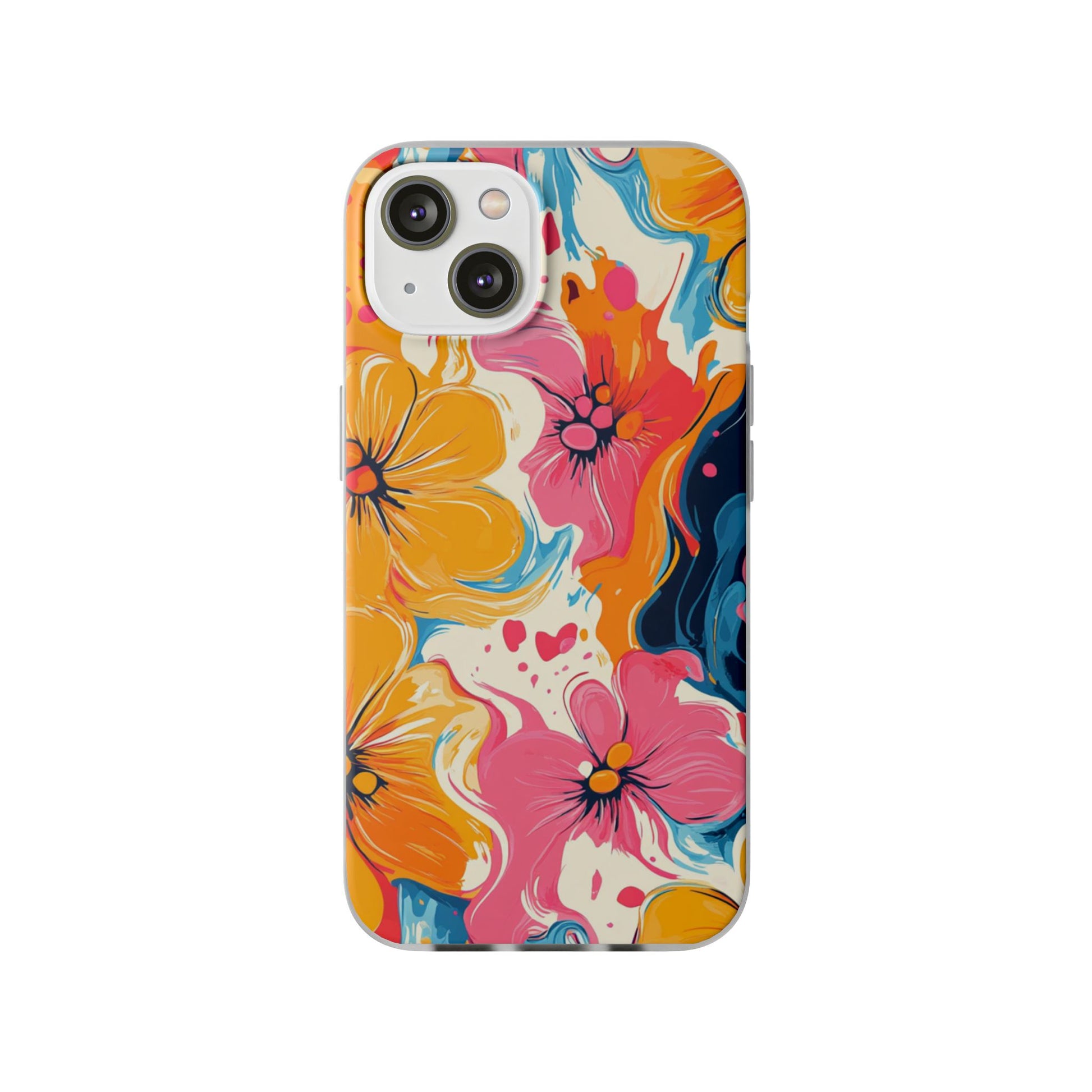 Vibrant Abstract Floral Flexi Case, Artsulli - Art is Long, Life is Short, Phone Case, Size, iPhone 14, , , , , 80906293091912385951