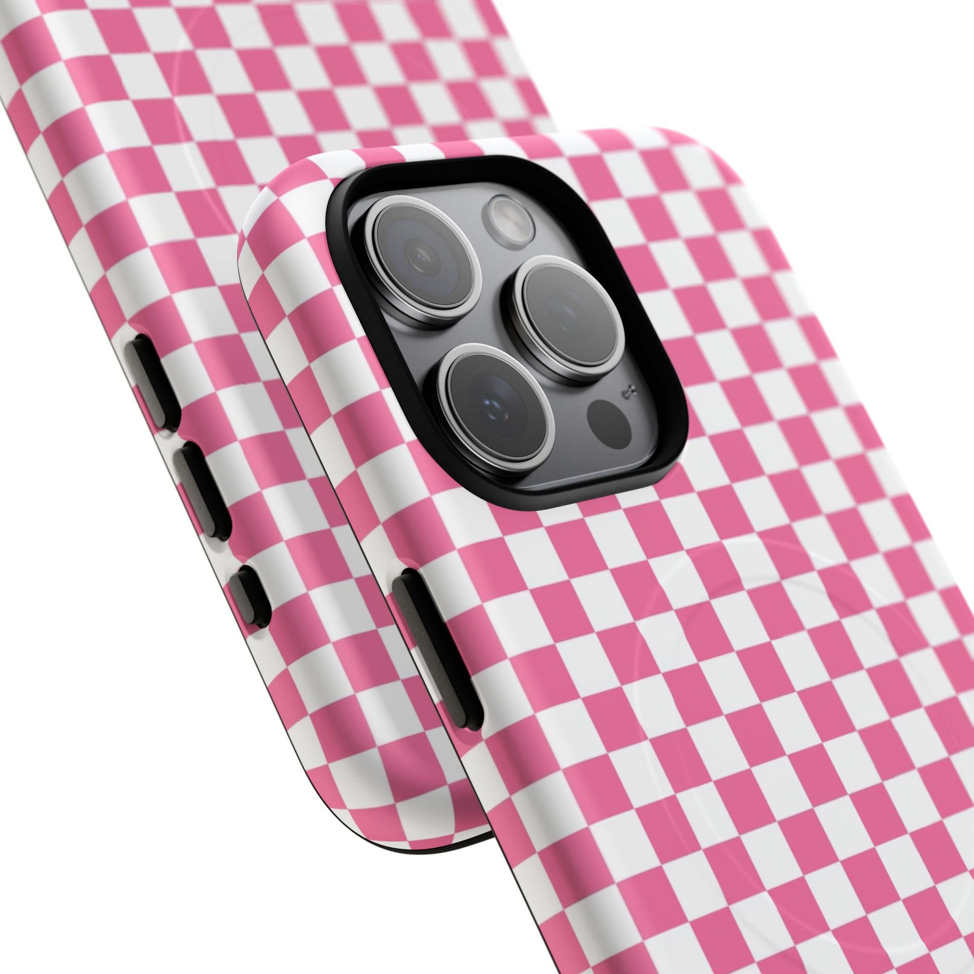 Yuyushiki Pink Check Tough Magnetic Cases, Artsulli - Art is Long, Life is Short, Phone Case, , , , , , , 