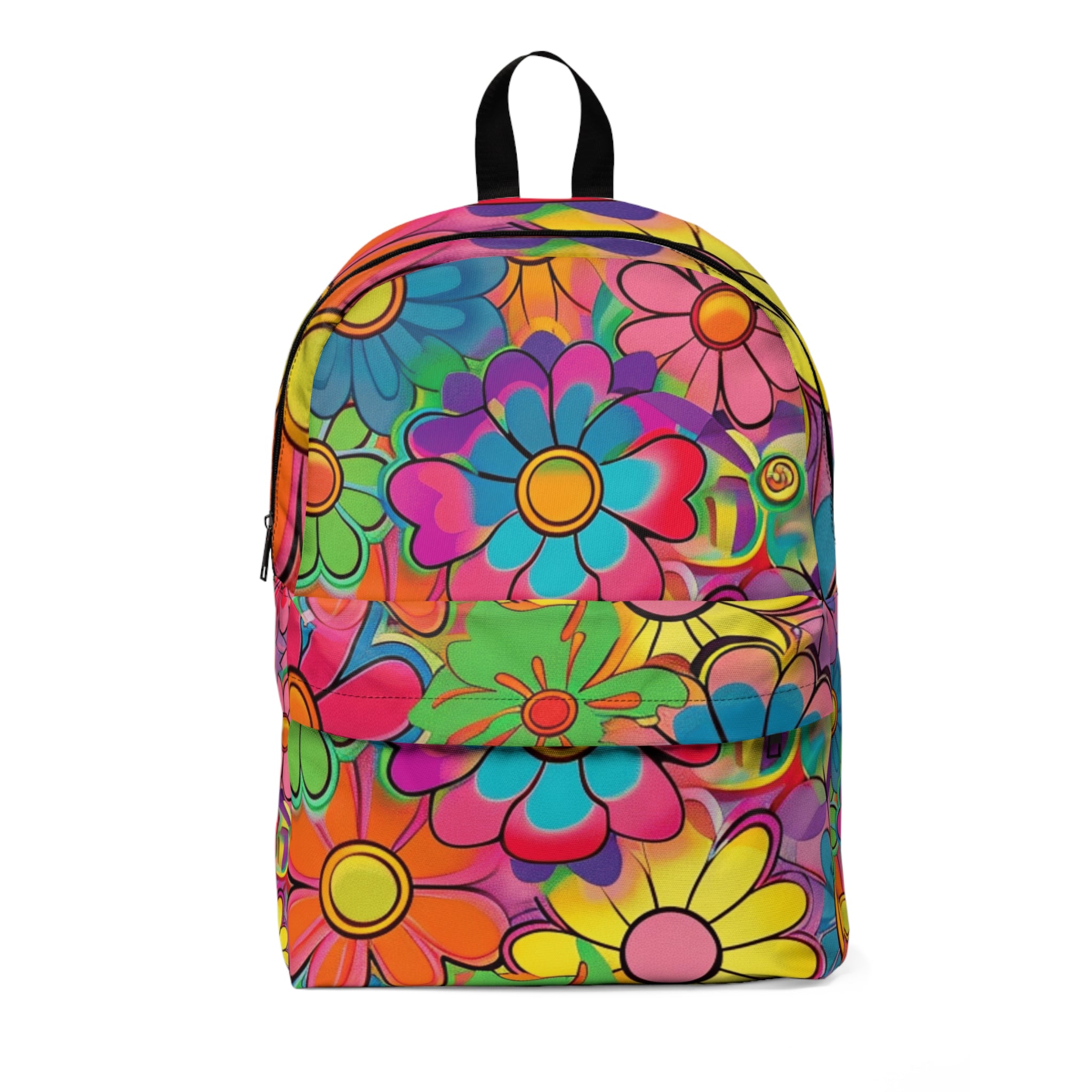 Chromatic Daisy Dream Unisex Classic Backpack, Artsulli - Art is Long, Life is Short, Bags, Size, One size, , , , , 12553828153208266455