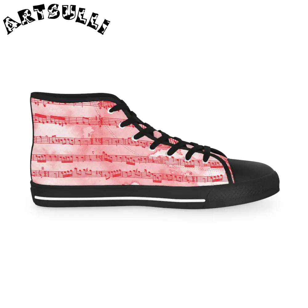 JAKKOUTTHEBXX Pink Musical Note High-Top Sneakers 2025