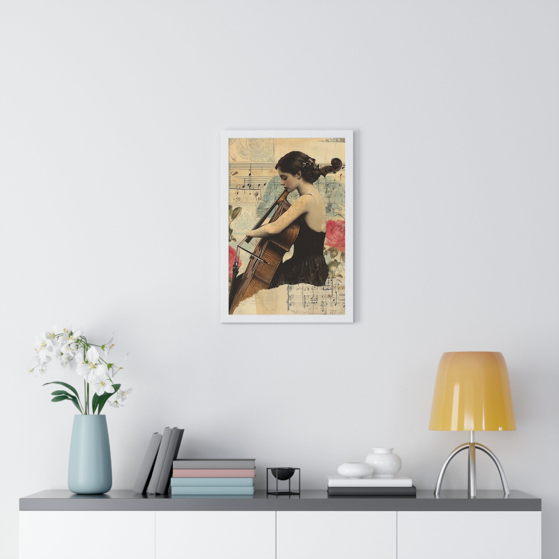 Vaporwave Type Beat Girl Vertical Framed Poster, Artsulli - Art is Long, Life is Short, Poster, , , , , , , 