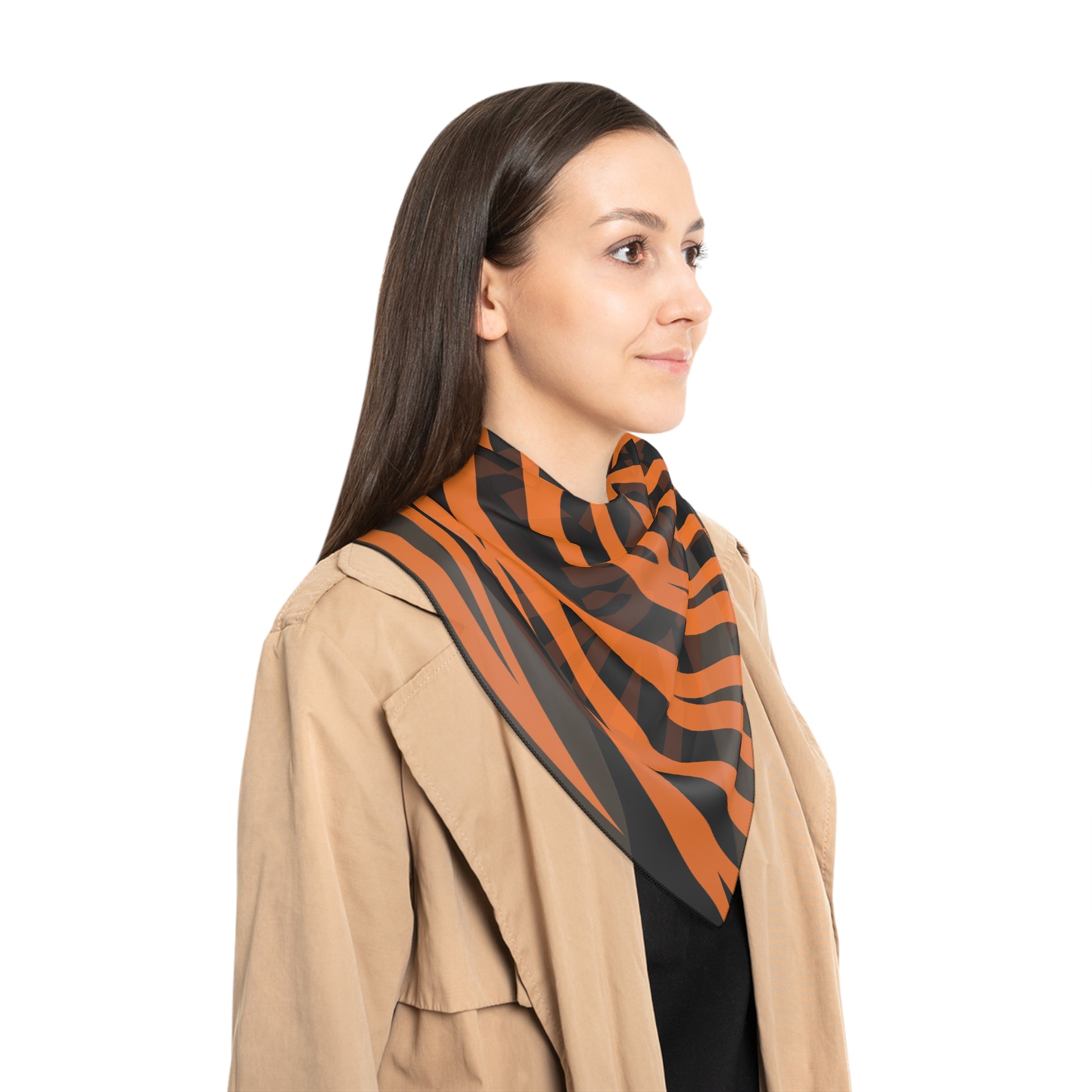 Halloween Zebra Poly Scarf, Artsulli - Art is Long, Life is Short, Accessories, , , , , , , 