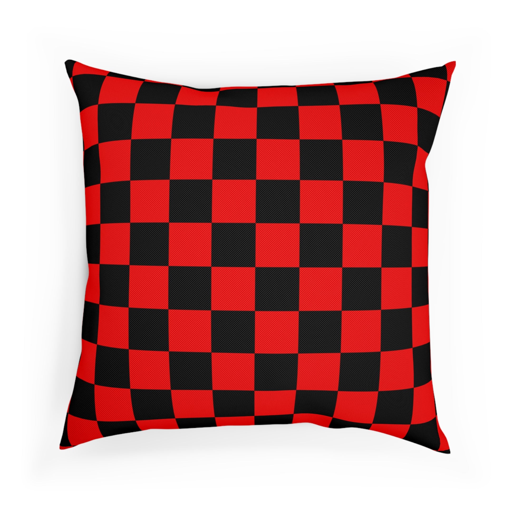 Checkerboard Red and Black Cushion, Artsulli - Art is Long, Life is Short, Home Decor, , , , , , , 