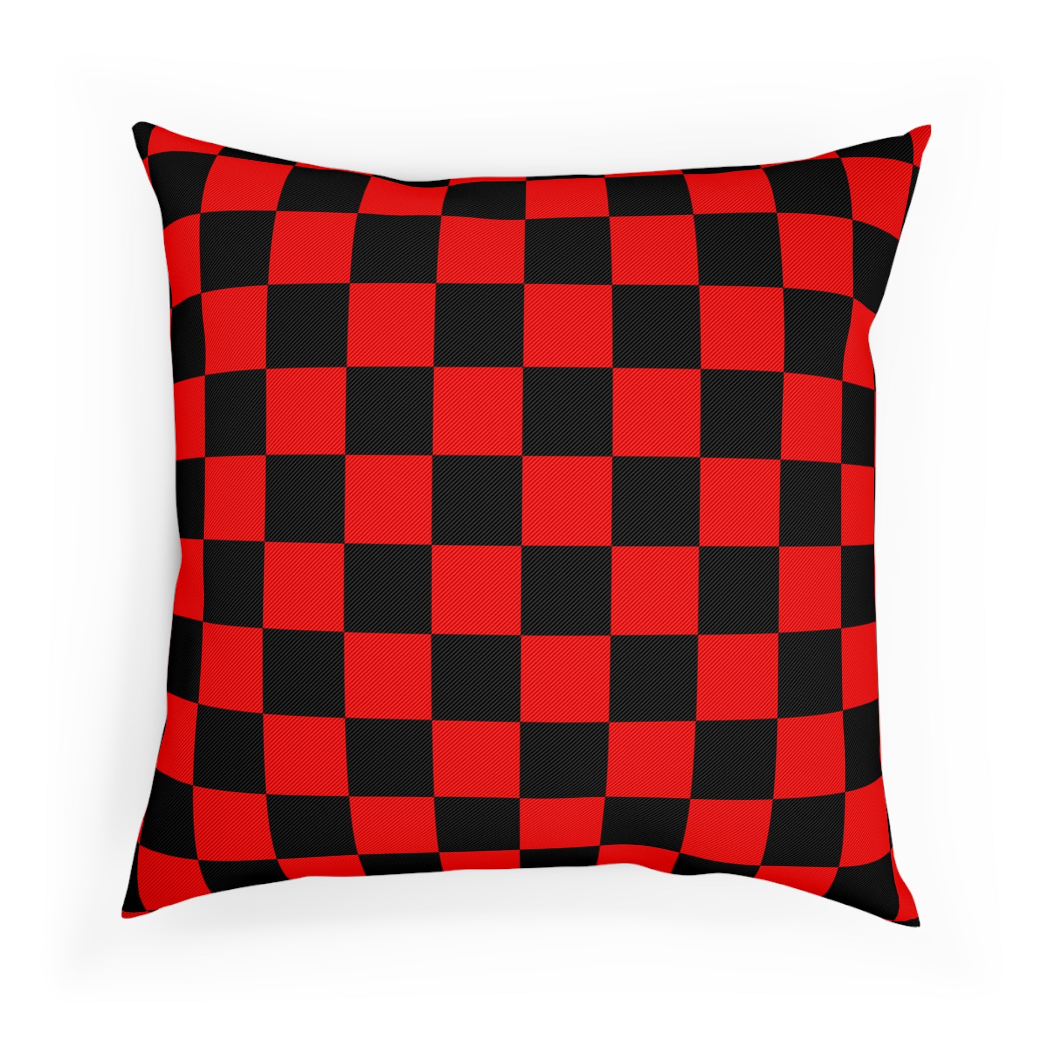 Checkerboard Red and Black Cushion, Artsulli - Art is Long, Life is Short, Home Decor, , , , , , , 