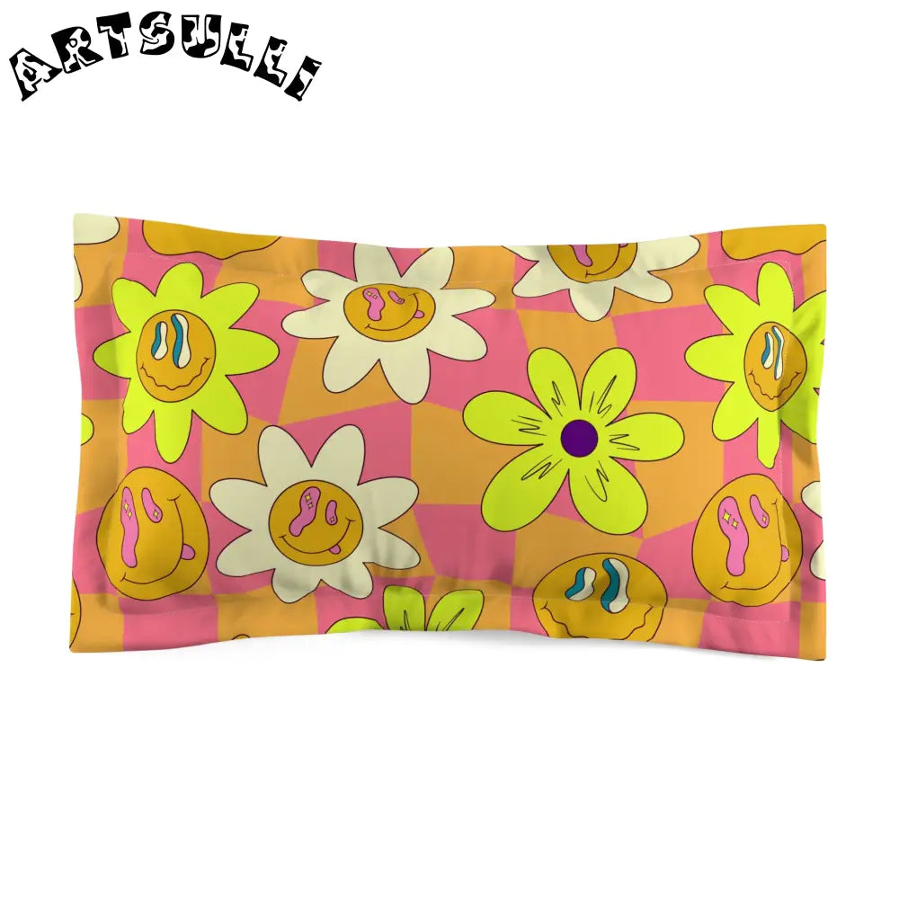 JAKKOUTTHEBXX Trippy Sour Face Rave Microfiber Pillow Sham