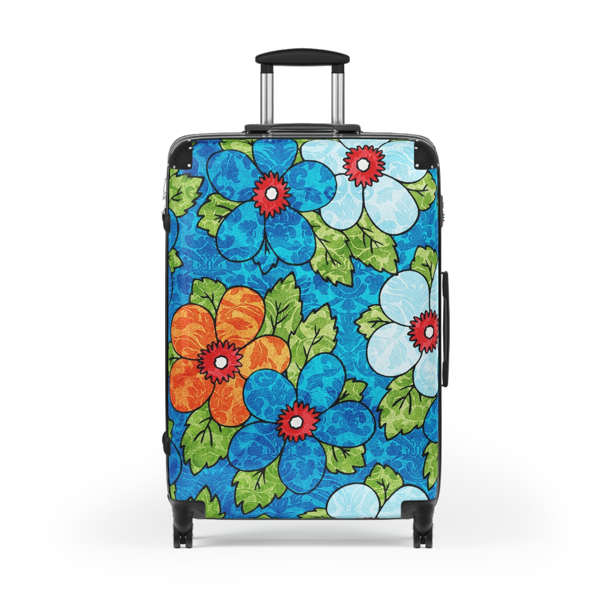 Blue Orange Groovy II Suitcase, Artsulli - Art is Long, Life is Short, Bags, , , , , , , 