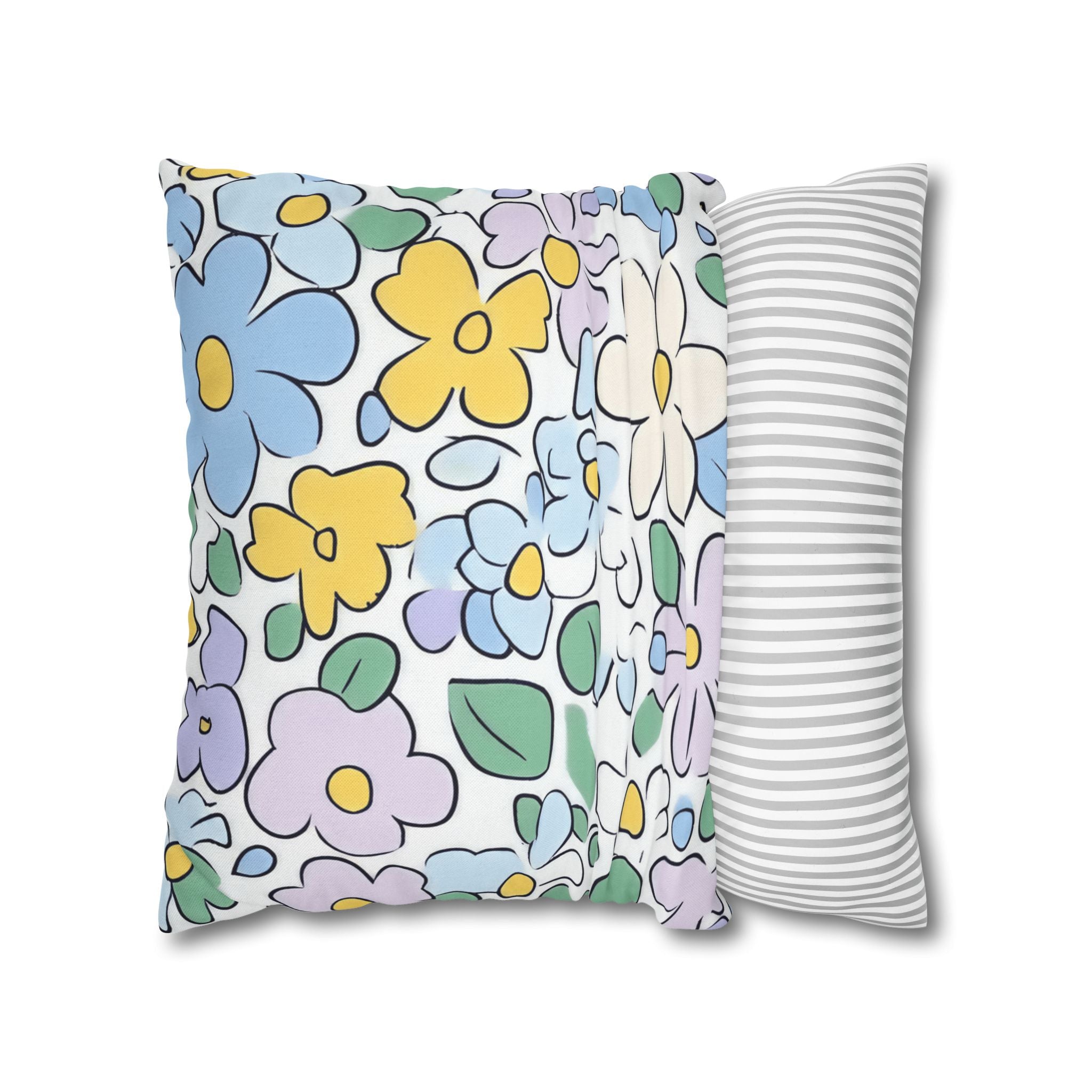 Spun Polyester Square Pillowcase