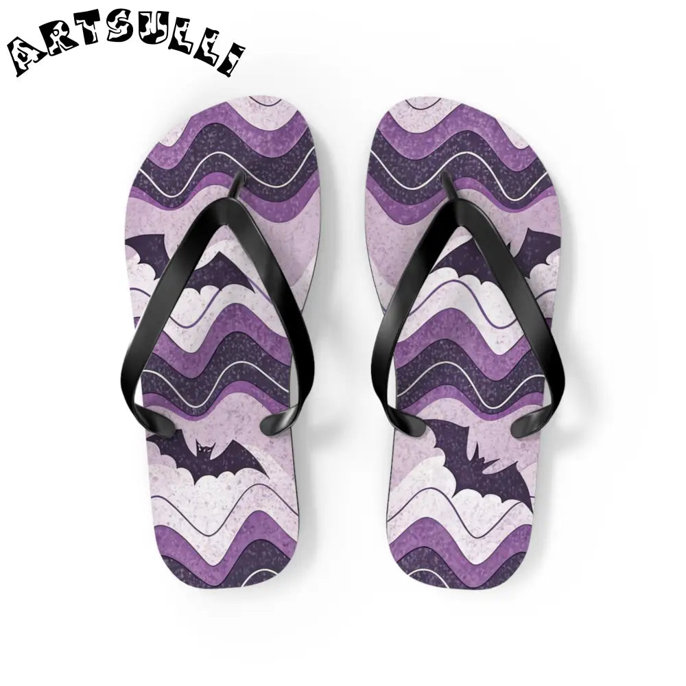 JAKKOUTTHEBXX Bat Wave Flip Flops JAKKOUTTHEBXX Artsulli - Art
