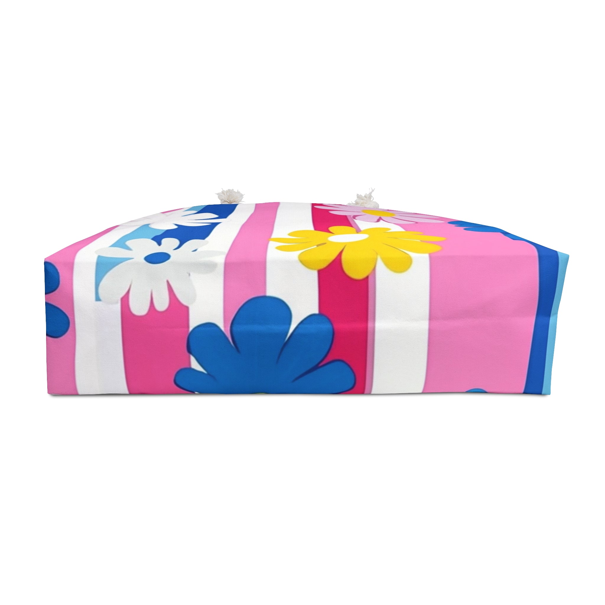 Flowers x Stripes II Multi-Color Weekender Bag, Artsulli - Art is Long, Life is Short, Bags, , , , , , , 