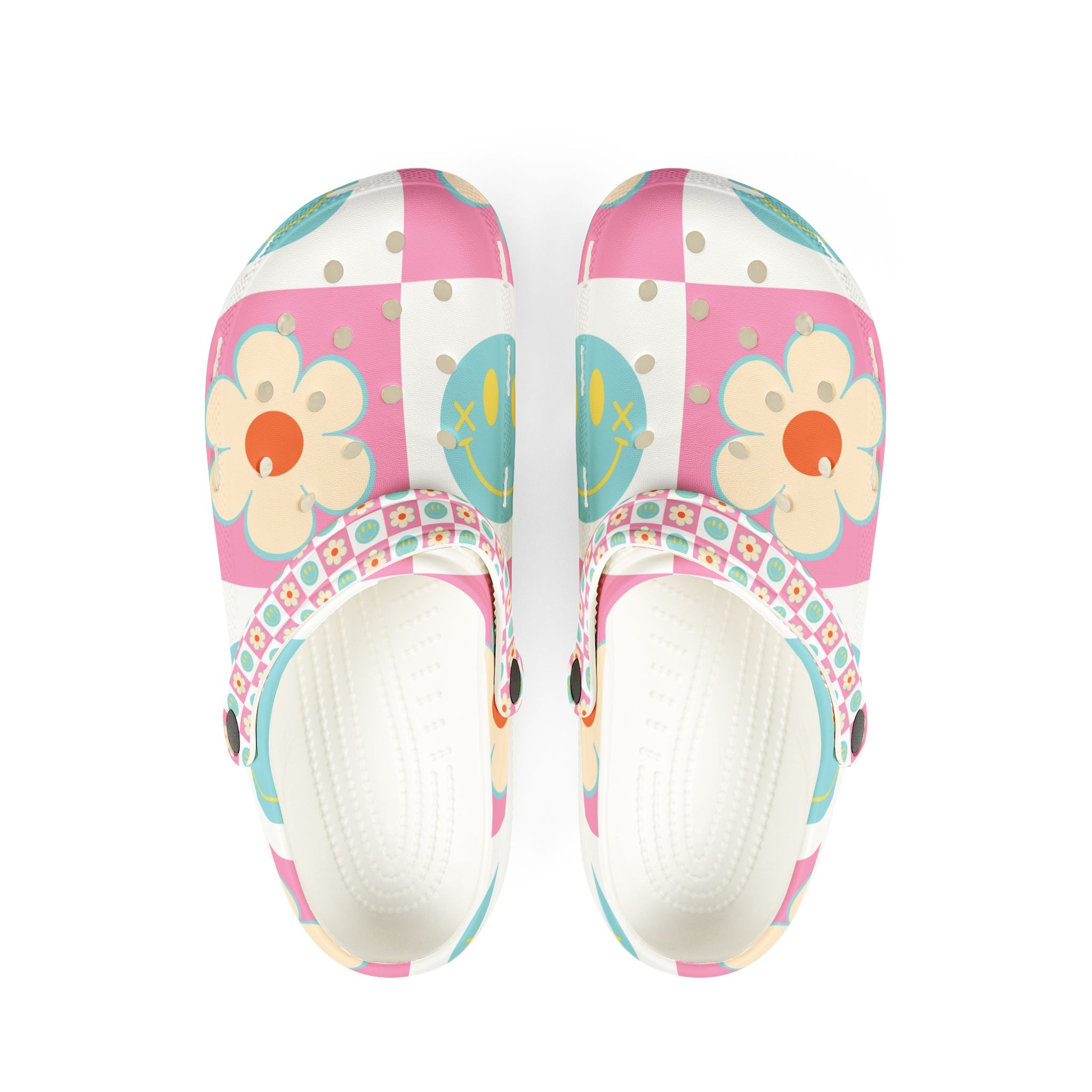 Madotsukis Grin Bloom EVA Foam Rubber Shoes (AOP), Artsulli - Art is Long, Life is Short, Shoes, Size, US 6 (Women's), Color, White, , , 26659173224420384103