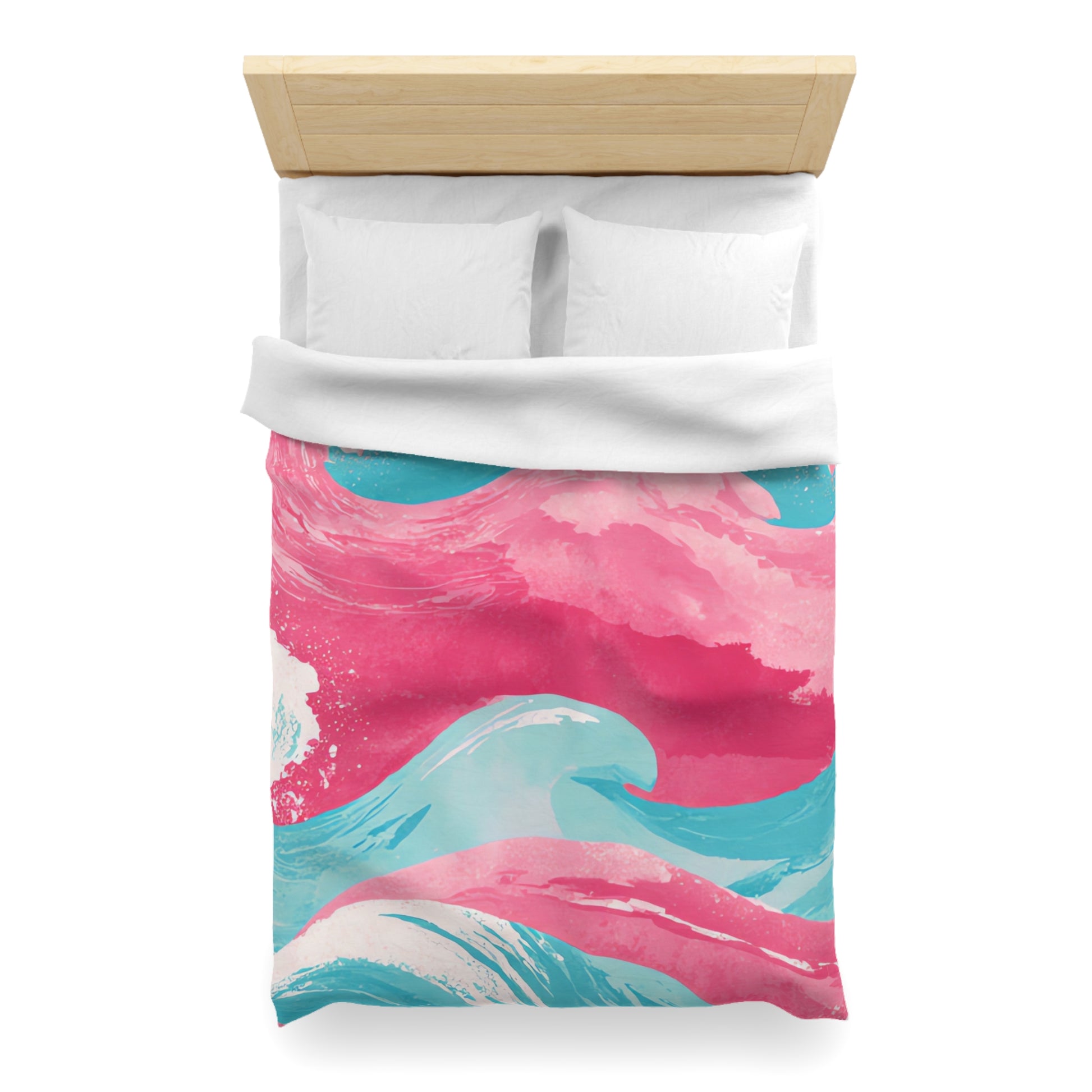 The Great Pastelwave Pink and Blue Microfiber Duvet Cover, Artsulli - Art is Long, Life is Short, Home Decor, , , , , , , 