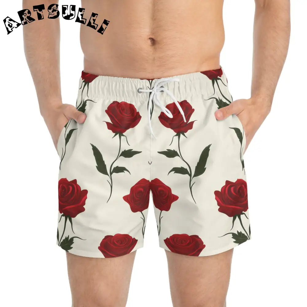 JAKKOUTTHEBXX Roses Swim Trunks (AOP) JAKKOUTTHEBXX Artsulli - Art